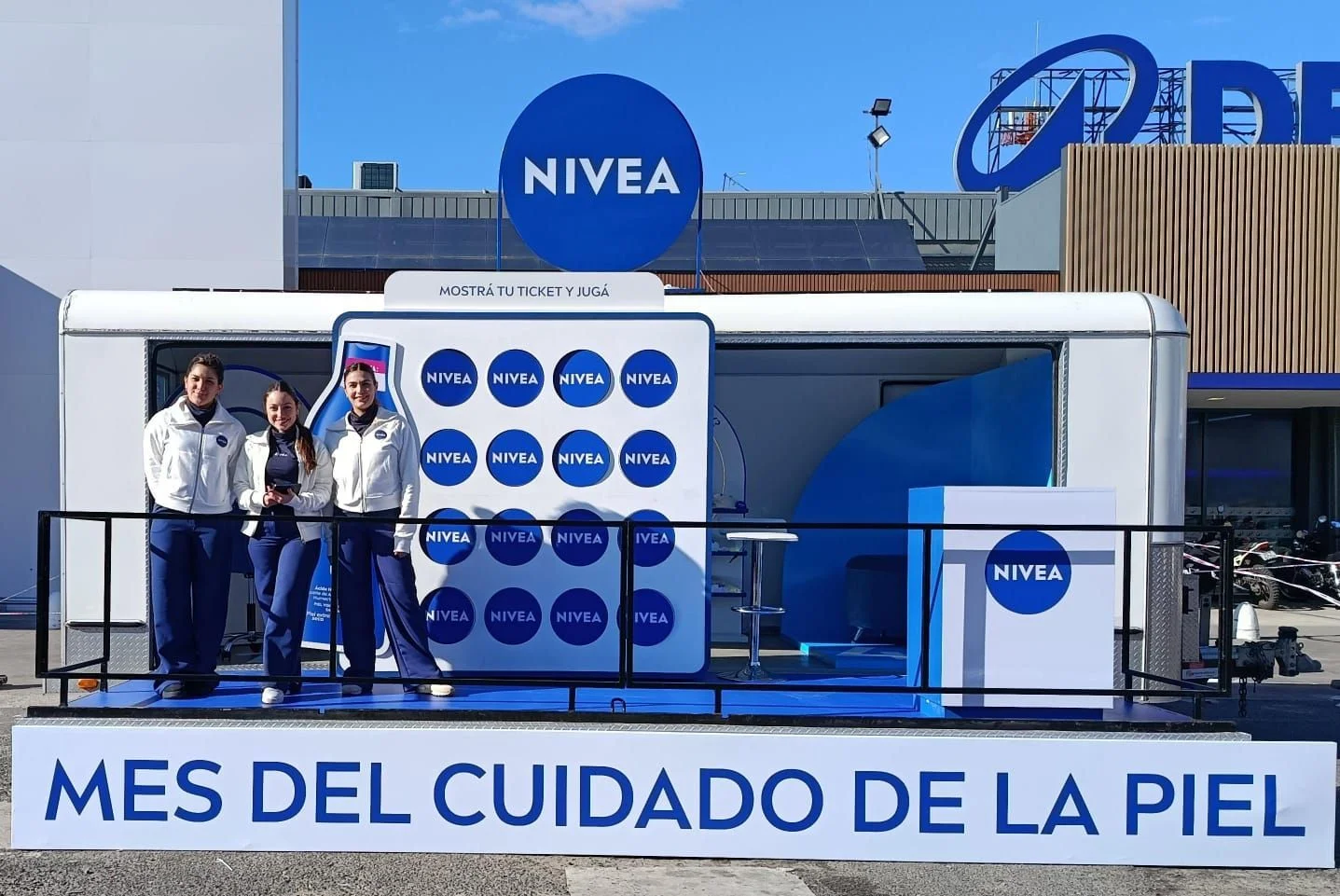 Stand NIVEA producido por Olas